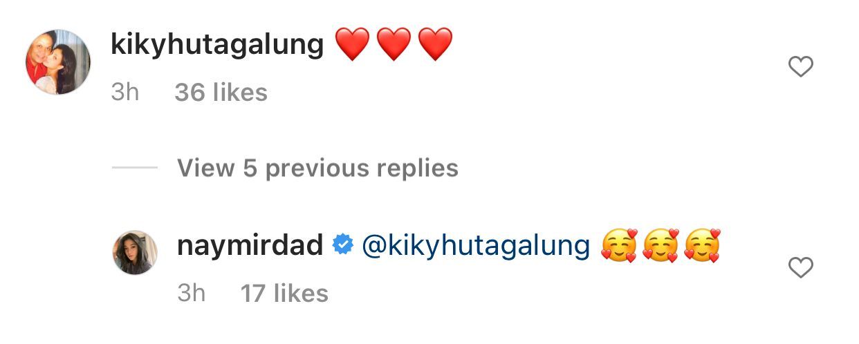 Komentar ibu Arfito Hutagalung di unggahan Naysilla Mirdad