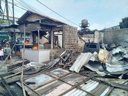 3 Lapak Dagang di Tangerang Terbakar, Diduga Dipicu Cekcok Keluarga