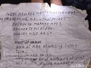 Pria Blitar yang Tenggak Racun Tikus di Kebun Tebu Tulis Surat, Ini Isinya Pria Blitar yang Tenggak Racun Tikus di Kebun Tebu Tulis Surat, Ini Isinya