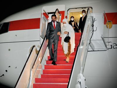 Momen Jokowi Tiba di Washington DC, AS