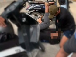 Viral Aksi Brutal Pria Dianiaya di Area Parkir Toko di Buleleng