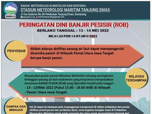 BMKG Keluarkan Peringatan Dini Rob Pesisir Utara Jateng BMKG Keluarkan Peringatan Dini Rob Pesisir Utara Jateng