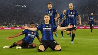 Nerazzurri menuntaskan dahaga puasa trofi selama sedekade di ajang tersebut. (Alessandra Tarantino/AP Photo)