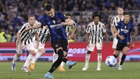 Di babak perpanjangan waktu, Ivan Perisic mencetak dua gol untuk memberi Inter kemenangan. (Ciro De Luca/Reuters)