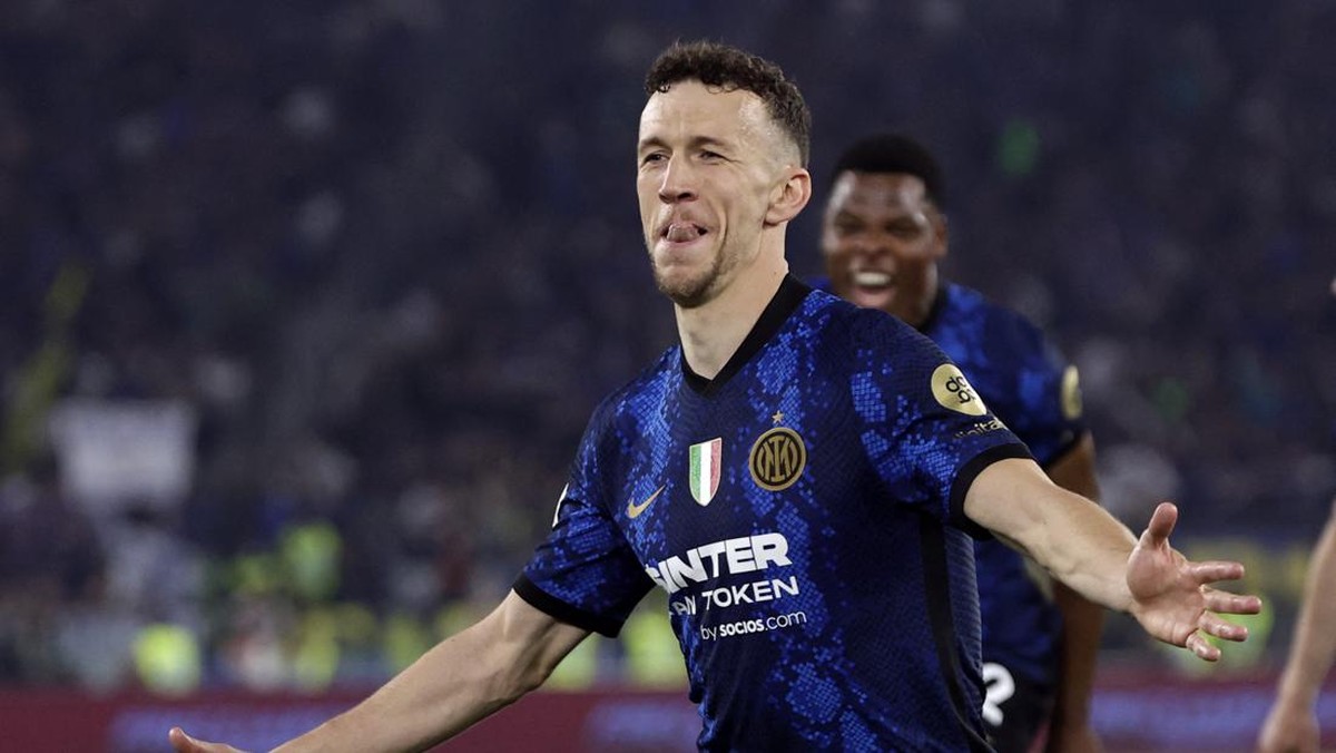 Ivan Perisic menunggu kontrak baru dari Inter Milan (REUTERS/CIRO DE LUCA)