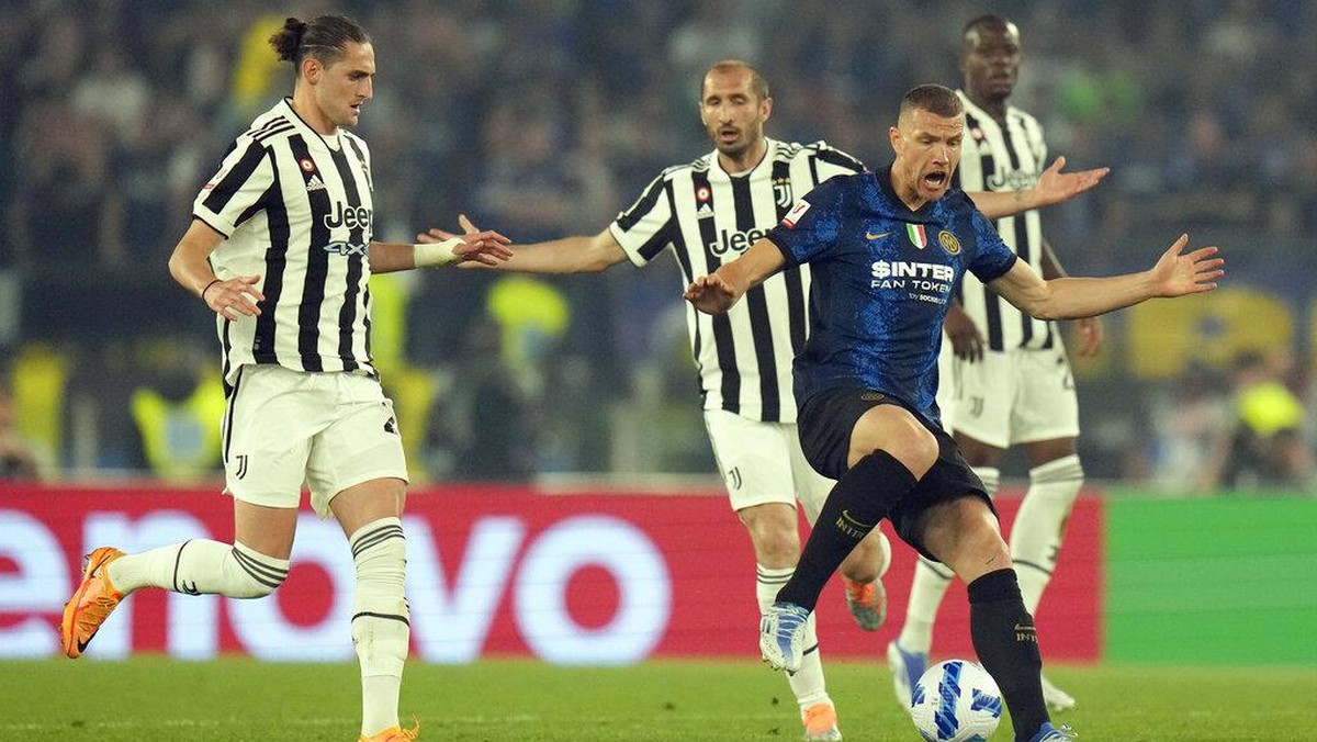 Juventus vs Inter Milan imbang 2-2 di waktu normal di final Coppa Italia (Foto: AP/Alessandra Tarantino)