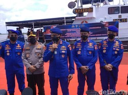 Kapal Patroli Kedidi Diganjar Penghargaan Ungkap Ganja 49 Kg