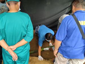 Kasus Cinta Segitiga Berdarah di Kulon Progo, Polisi Bongkar Makam Korban