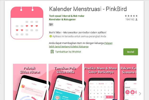 Aplikasi pelacak menstruasi