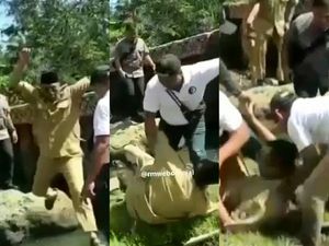 Viral Detik-detik Gubernur NTB Jatuh Tersungkur Saat Kunker