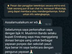 Waspada! Penipu Catut Nama Bupati Enrekang Minta Sumbangan Lewat WA