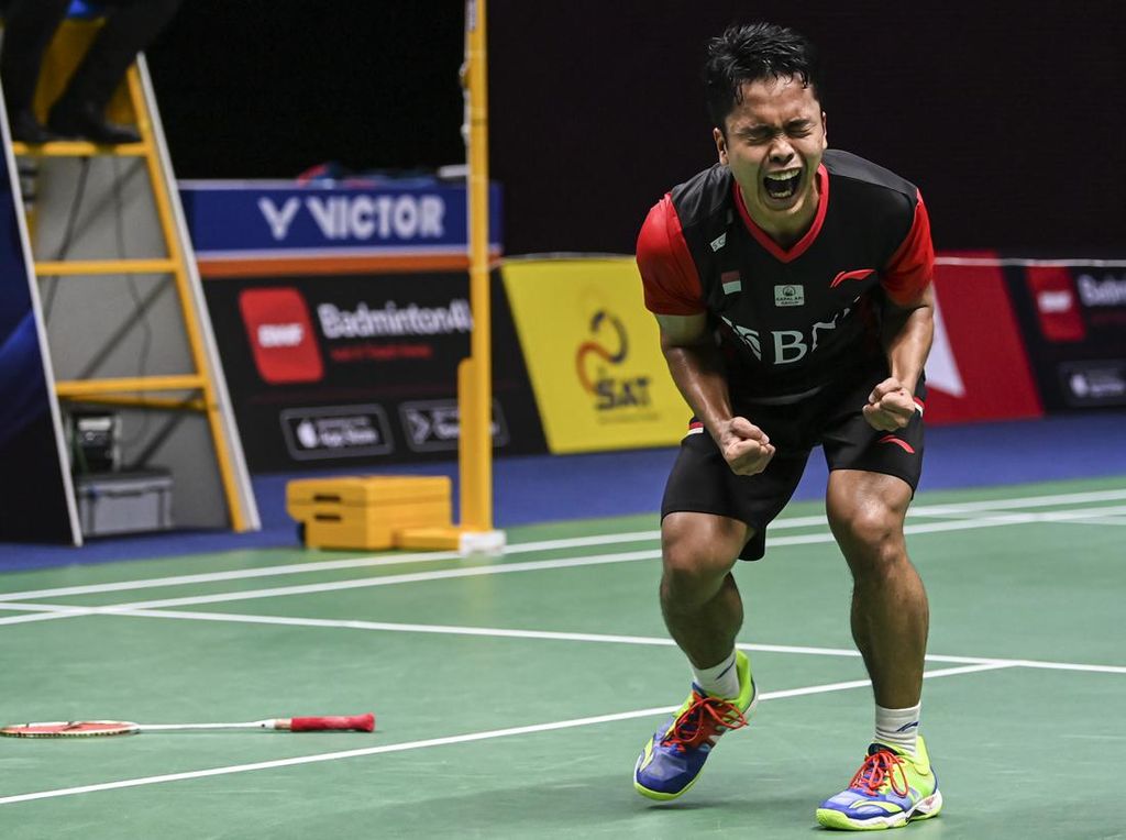 Anthony Ginting Menang Tiga Gim Sengit Lawan China Anthony Ginting Menang Tiga Gim Sengit Lawan China
