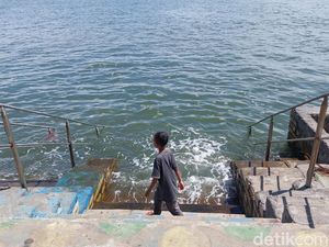 Invasi Ubur-ubur Bikin Pengunjung Pantai Mayangan Mengeluh Tak Bisa Berendam Invasi Ubur-ubur Bikin Pengunjung Pantai Mayangan Mengeluh Tak Bisa Berendam