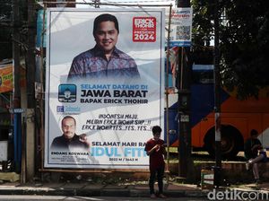 Baliho Erick Thohir For Presiden Mejeng di Bandung