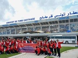 Pesan Dubes Zuhairi ke Kontingen Kempo Indonesia yang Tiba di Tunisia