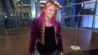 Marshanda Stunning dengan Rambut Merah