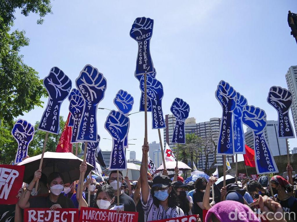 Gelombang Protes Tolak Kemenangan Marcos Jr dalam Pilpres Filipina