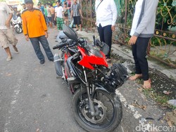 Sejoli Naik Motor Sport Tabrak Pagar Rumah Warga, Si Cowok Tewas Seketika