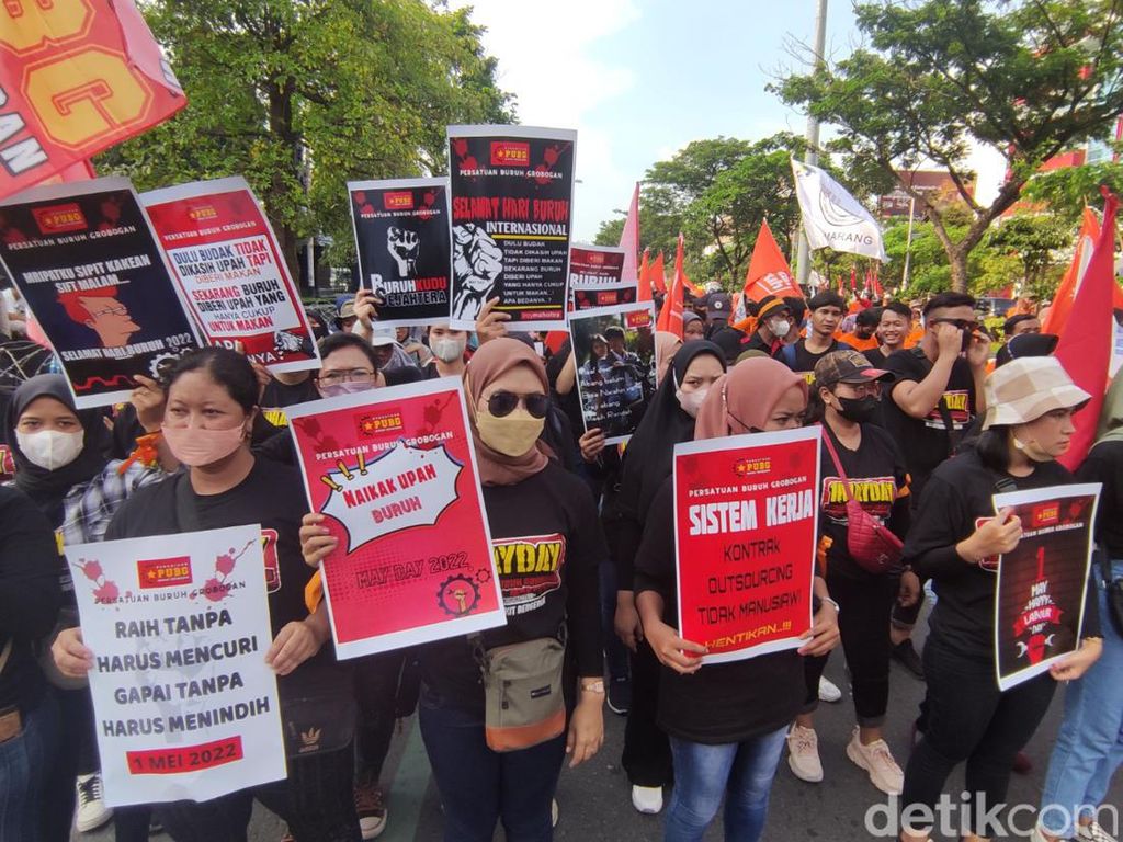 May Day Semarang Ajak Gabung Partai Buruh, Tolak Perda Ketenagakerjaan
