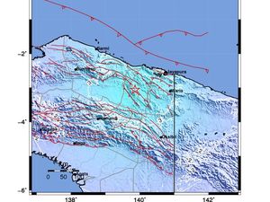 Gempa Bumi M 5,3 Guncang Jayapura, Berpusat di Darat