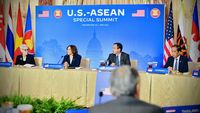 Momen Jokowi Hadiri Working Lunch dengan Wapres AS Kamala Harris