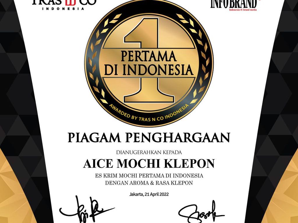 Inovasi Es krim AICE Raih Penghargaan Pertama di Indonesia