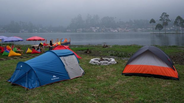 Cileunca Land, tempat wisata baru di Pangalengan. Bisa santai dan camping di pinggir Situ Cileunca.