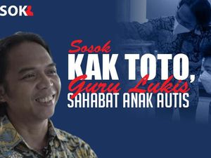 Kisah Kak Toto, Terangi Jalan Anak Autis Dengan Lukisan