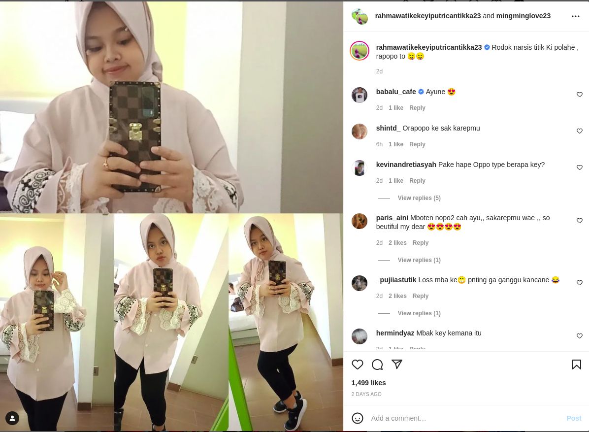 Penampilan terbaru Kekeyi yang langsing dan bikin pangling.