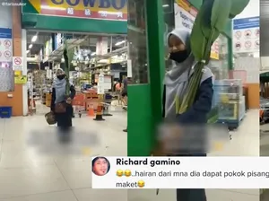 Ngakak! Hilang di Supermarket, Istri Ini Keluar Beli Daun Pisang Beserta Pohonnya