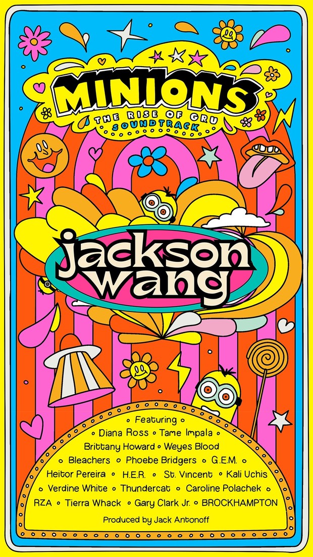 Poster Jackson Wang dalam list soundtrack Minions: The Rise of Gru/ Foto: twitter.com/ JacksonWang852 Poster Jackson Wang dalam list soundtrack Minions: The Rise of Gru/ Foto: twitter.com/ JacksonWang852