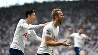 Harry Kane dan Son Heung-min dikabarkan tidak akan dijual oleh Spurs di musim panas ini. Antonio Conte masih membutuhkan dua ujung tombak tersebut (Getty Images)