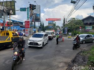 Arus Lalin Lembang Ramai Lancar di Akhir Libur Panjang