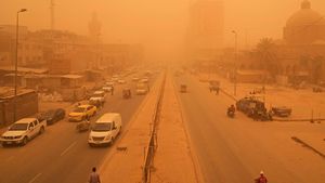 Begini Lho... Saat Badai Pasir Terjang Baghdad
