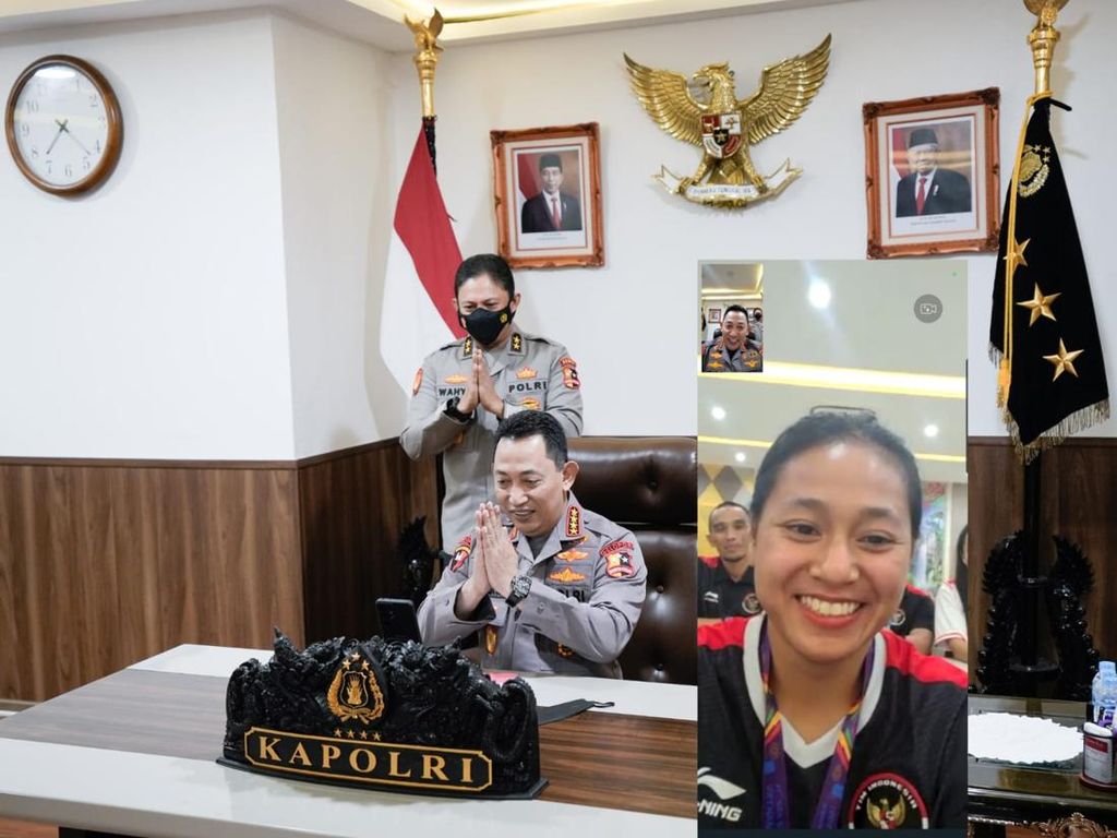 Kapolri Video Call Pesepeda Raih Medali SEA Games: Indonesia Sangat Bangga!