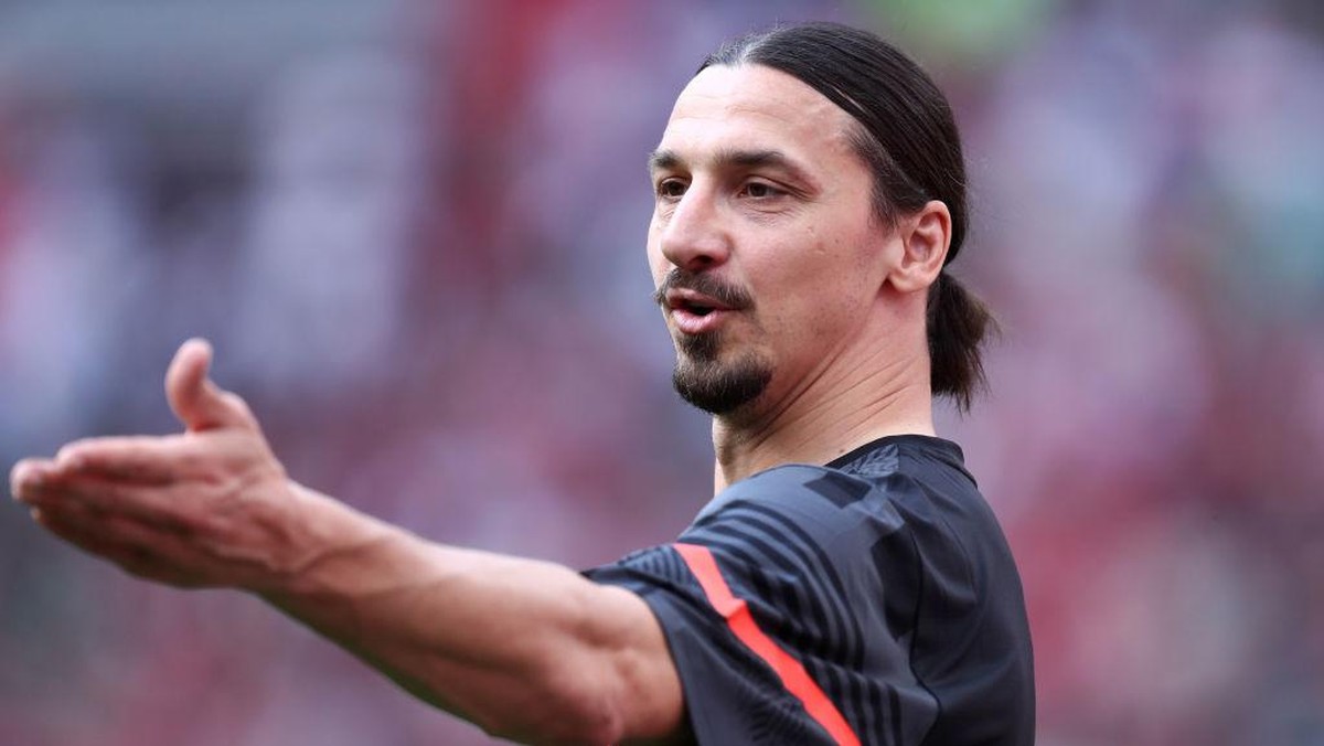 Striker AC Milan, Zlatan Ibrahimovic. (Foto: DeFodi Images via Getty Images/DeFodi Images)