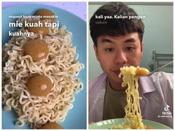 Unik! TikToker Ini Ciptakan Mie Kuah yang Bisa Pecah di Mulut