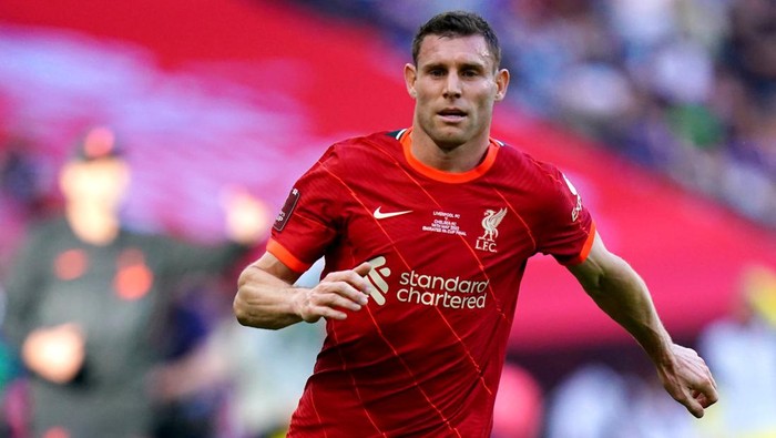 Liverpools James Milner during the Emirates FA Cup final at Wembley Stadium, London. Picture date: Saturday May 14, 2022. (Photo by Adam Davy/PA Images via Getty Images)