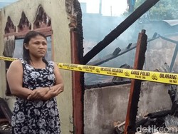 4 Rumah di Makassar Terbakar, Lansia Nyaris Jadi Korban Dievakuasi Warga