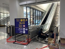 Eskalator di Stasiun Manggarai Kembali Diperbaiki