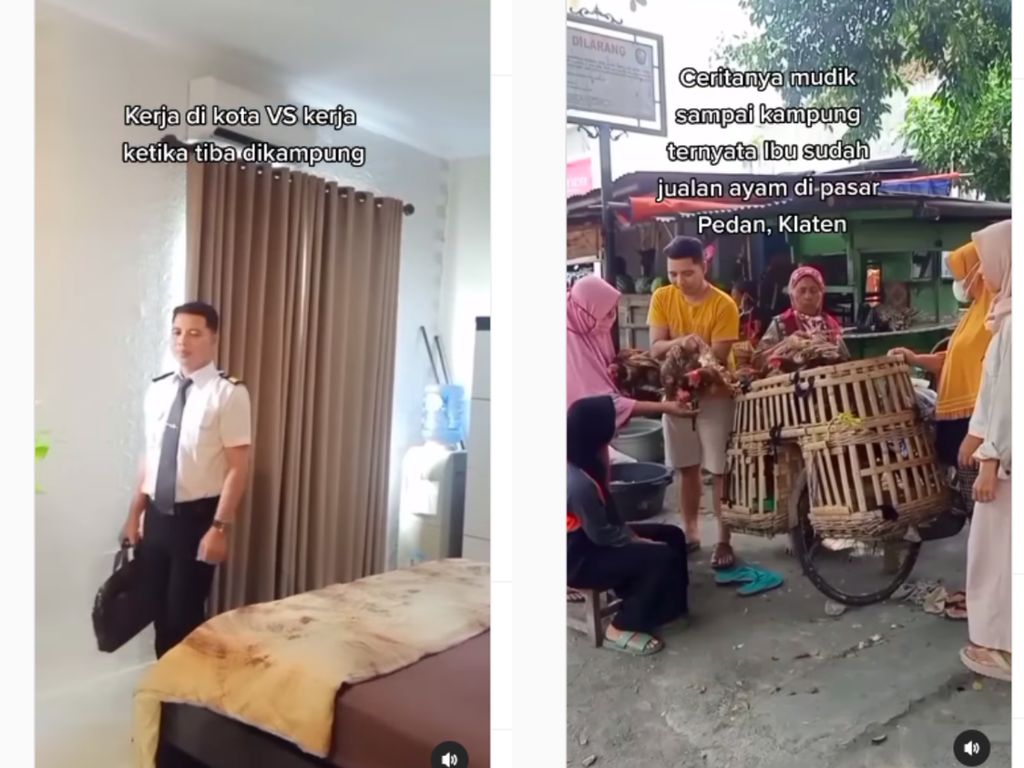 Aksi Mulia Seorang Pilot Bantu Ibu Jualan Ayam di Pasar saat Mudik Aksi Mulia Seorang Pilot Bantu Ibu Jualan Ayam di Pasar saat Mudik