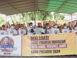 Pegiat UMKM hingga Emak-emak di Jambi Dukung Sandiaga Maju Nyapres 2024