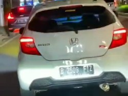 Viral Brio Pakai Strobo Terobos Macet di Kota Malang