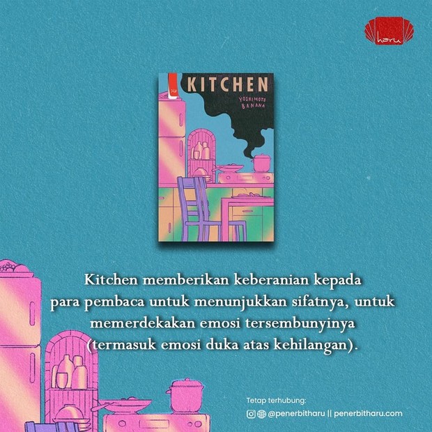 Novel Kitchen yang pernah dibaca oleh RM BTS.