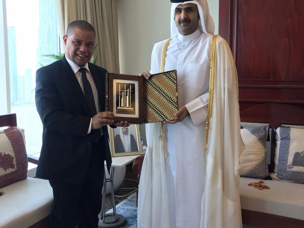Dubes Ridwan Temui Menteri Kebudayaan Qatar Bahas Ajang Year of Culture 2023