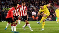 Liverpool bertandang ke markas Southampton, St Marys Stadium, pada laga lanjutan Liga Inggris Rabu (18/05/2022) dini hari WIB. The Reds menguasai laga meski tampil tanpa Mohamed Salah dan Sadio Mane. Getty Images/Andrew Powell.
