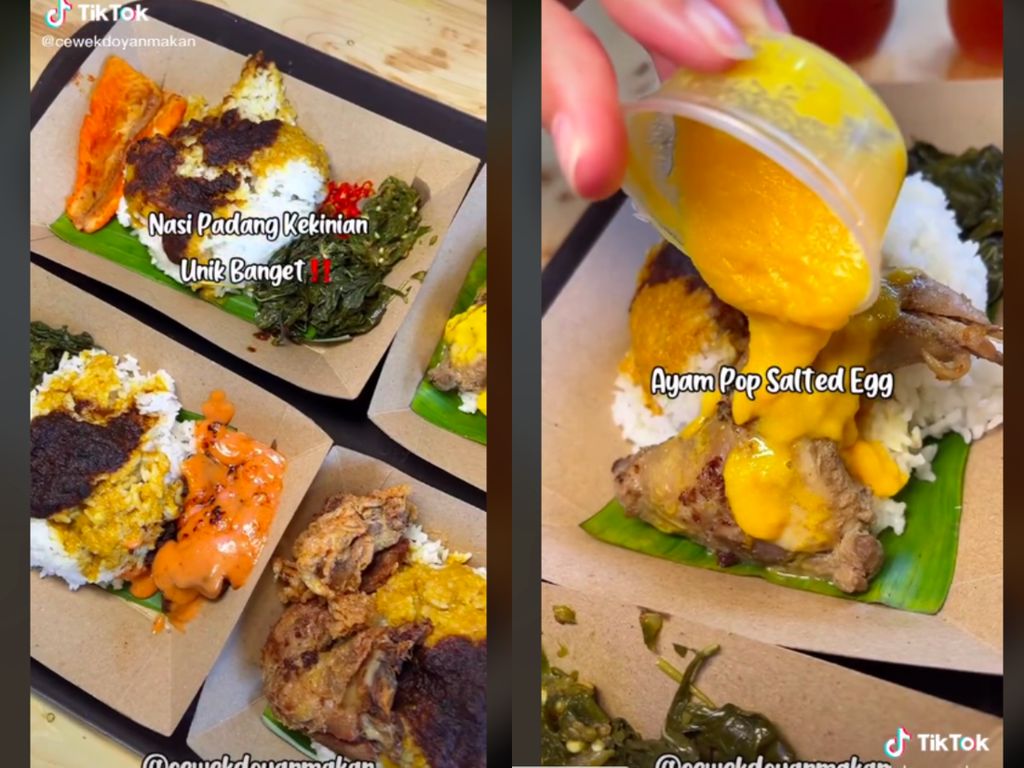 Nasi Kapau Pakai Saus Mentai dan Salted Egg Ini Picu Pro dan Kontra Netizen