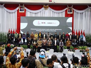 Momen Para Pimpinan Parpol Berkumpul di KPK Momen Para Pimpinan Parpol Berkumpul di KPK