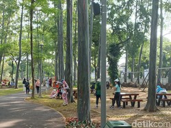 Ada Pengunjung Tebet Eco Park Tetap Bermasker, Masih Waswas COVID-19
