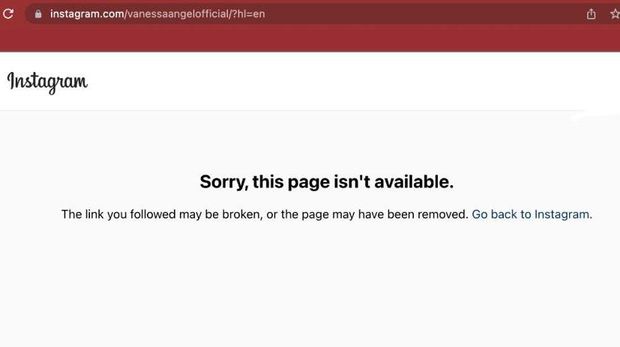 Akun Instagram Vanessa Angel Hilang
